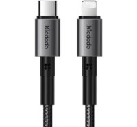 Mcdodo CA-2850 USB-C apa - Lightning apa 2.0 Adat és töltő kábel - Fekete (1.2m)