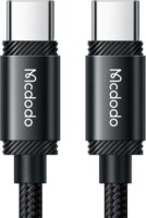 Mcdodo CA-3681 USB-C apa - USB-C apa 2.0 Adat és töltő kábel - Fekete (2m)