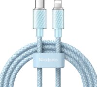 Mcdodo CA-3664 USB-C apa - Lightning apa 2.0 Adat és töltő kábel - Kék (2m)
