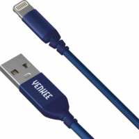 Yenkee YCU 611 BE USB-A apa - Lightning apa 2.0 Adat és töltőkábel - Kék (1m)