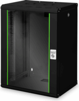 Digitus 19" Fali rack szekrény 16U 600x450mm - Fekete