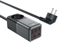 Acefast Z2 GaN 3x USB-C / 2x USB-A Hálózati töltő - Fekete (75W)