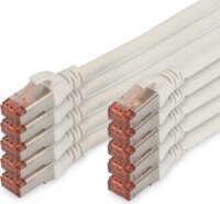 Digitus DK-1644-030-WH-10 CAT6 Patch kábel 3 m - Fehér (10db)