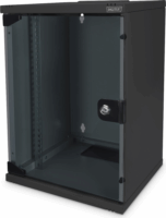 Digitus 10" Fali rack szekrény 9U 312x300mm - Fekete