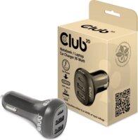 Club3D CAC-1921 Autós töltő 3A (3x USB) Piros