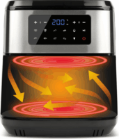 Girmi FG89 9.2L Forrólevegős fritőz - Fekete/Ezüst