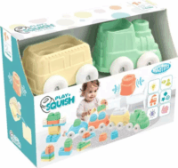 Mochtoys Play&Squish 12 darabos összenyomható építőjáték vonattal