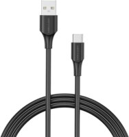 Vention CTHBF USB-A apa - USB-C apa 2.0 Adat és töltő kábel - Fekete (1m)