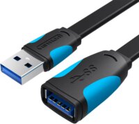 Vention VAS-A13-B200 USB-A apa - USB-A anya hosszabbító kábel - Fekete/Kék (2m)