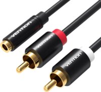 Vention VAB-R01-B100 3.5mm Jack anya - 2x RCA apa Kábel (1m)