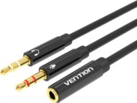 Vention BBTBY 2x 3.5mm Jack apa - 3.5mm Jack anya Kábel (0.3m)