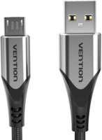 Vention COAHG USB Type-A apa - Micro USB Type-B apa 2.0 Adat és töltő kábel - Fekete (1.5m)