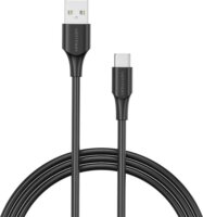 Vention CTHBH USB Type-A apa - USB Type-C apa Adat és töltő kábel - Fekete (2m)