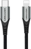 Vention TACHH USB Type-C apa - Lightning apa Adat és töltő kábel - Fekete (2m)