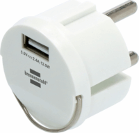 Brennenstuhl 1508110 USB-A Aljzatadapter - Fehér (12W)