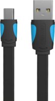 Vention VAS-A14-B050 USB-A apa - Mini USB-B apa 2.0 Adat és töltő kábel - Fekete/Kék (0.5m)