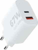 Xtorm XEC067 USB-C / 1x USB-A GaN2 Ultra Hálózati Töltő - Fehér (67W)