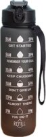 Iris KT-008-BK 1000ml Motivációs kulacs - Fekete
