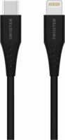 Swissten 71506513 USB-C apa - Lightning apa 2.0 Adat és töltőkábel - Fekete (1m)