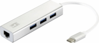 Level One USB-0504 USB Type-A 3.0 HUB + RJ45 (3 port)