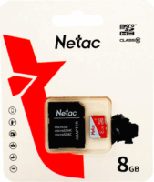 Natec 8GB P500 Eco microSDHC CL10 Memóriakártya + Adapter