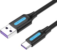 Vention COZBD USB-A 3.0 apa - USB-C apa Adat és töltő Kábel - Fekete (0.5m)