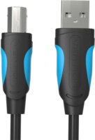 Vention VAS-A16-B200 USB Type-A apa - USB Type-B apa 2.0 Nyomtató kábel - Fekete/Kék (2m)