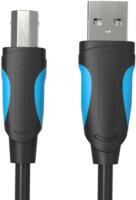 Vention VAS-A16-B100 USB Type-A apa - USB Type-B apa 2.0 Nyomtató kábel - Fekete/Kék (1m)