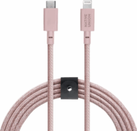 Native Union USB-C apa - Lightning apa 2.0 Adat és töltő kábel - Rózsaszín (3m)