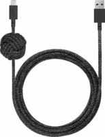Native Union USB-A apa - Lightning apa 2.0 Adat és töltő kábel - Fekete (3m)