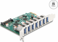 Delock 90104 7x külső USB Type-A 5Gbps port bővítő PCIe kártya
