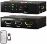 Club3D CSV-1381 HDMI 3-port Switch távirányítóval