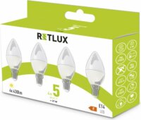 Retlux REL 35 LED Gyertyaizzó 5W 430lm 3000K - Meleg fehér (4db / csomag)
