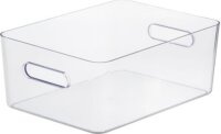 Smartstore Compact Clear L Műanyag Tárolódoboz Tetővel 15,4L - Átlátszó