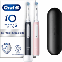 Oral-B iO Series 3N Duo Magnetikus Elektromos fogkefe (2db) - Fekete/Rózsaszín