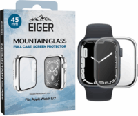 Eiger Mountain Apple Watch 7/8/9 Tok + kijelzővédő - Átlátszó (45mm)