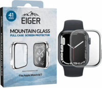 Eiger Mountain Apple Watch 7/8/9 Tok + kijelzővédő - Átlátszó (41mm)