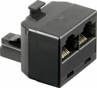 Goobay 50584 RJ45 apa - 2x RJ45 anya Elosztó - Fekete