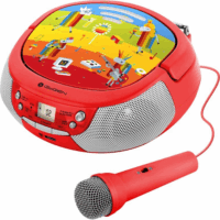 GoGEN Bluetooth CD lejátszó mikrofonnal - Piros