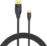 Vention CGYBH USB-C apa - DisplayPort apa kábel 2m - Fekete