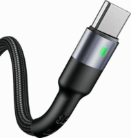 USAMS U26 USB-C apa - USB-C apa Adat és Töltő Kábel - Fekete (1m)