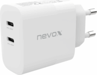 Nevox 2137 2x USB Type-C Hálózati töltő - Fehér (45W)