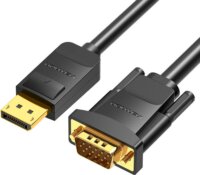 Vention HBLBI DisplayPort apa - VGA apa kábel 3m - Fekete