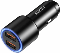 Aukey CC-Y17S 2x USB Type-A Autós töltő - Fekete (36W)