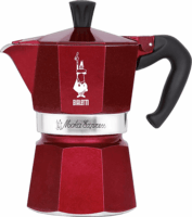 Bialetti 9900 Moka Express Deco Glamour 6 adagos Kotyogós kávéfőző - Piros