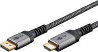 Goobay 65269 DisplayPort 1.2 - HDMI 2.0 Kábel 2m - Szürke