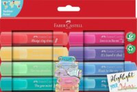 Faber-Castell TL 46 Textilmarker készlet - Vegyes pasztell színek (8 db / csomag)