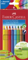 Faber-Castell Jumbo Grip színes ceruza készlet tollal, ceruzával (8+1+1 db / csomag)