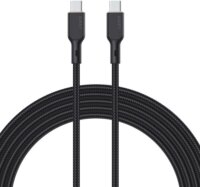 Aukey CB-KCC101 USB Type-C apa - USB Type-C apa Adat és töltő kábel - Fekete (1m)