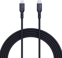 Aukey CB-NCL2 USB Type-C apa - Lightning apa Adat és töltő kábel - Fekete (1.8m)
